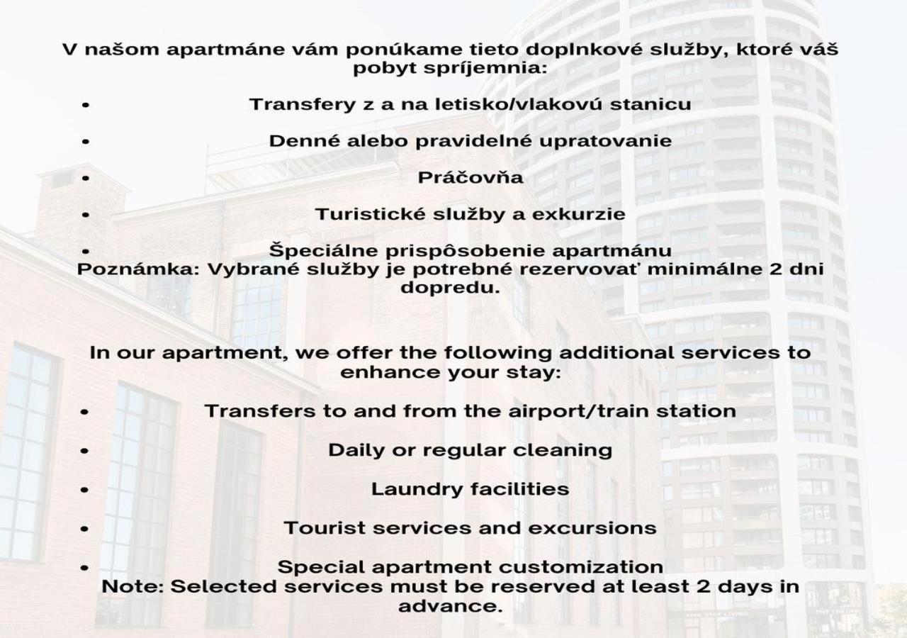 Skau Blue Residence In Sky Park 21 Floor 2 Tower Panoramic View Free Parking Μπρατισλάβα Εξωτερικό φωτογραφία